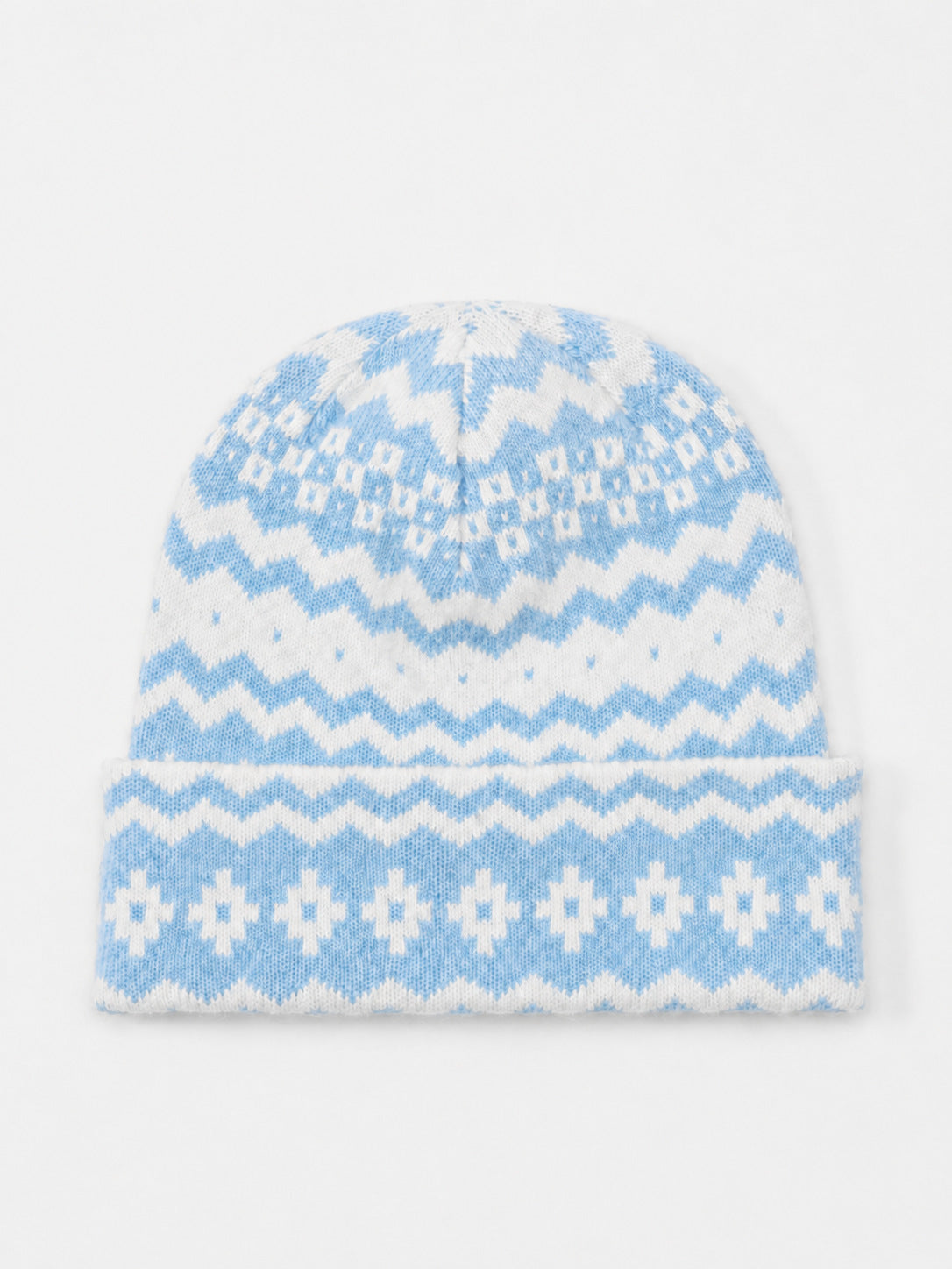 Vintage Fair Isle Warm Knit Beanie Hat 6W6HAT646