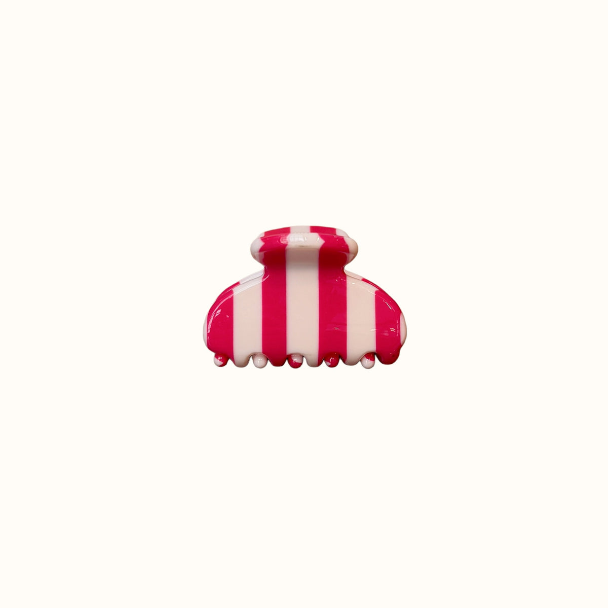 Vintage Striped Acetate Mini Hair Claw Clips 6W6HCP1681