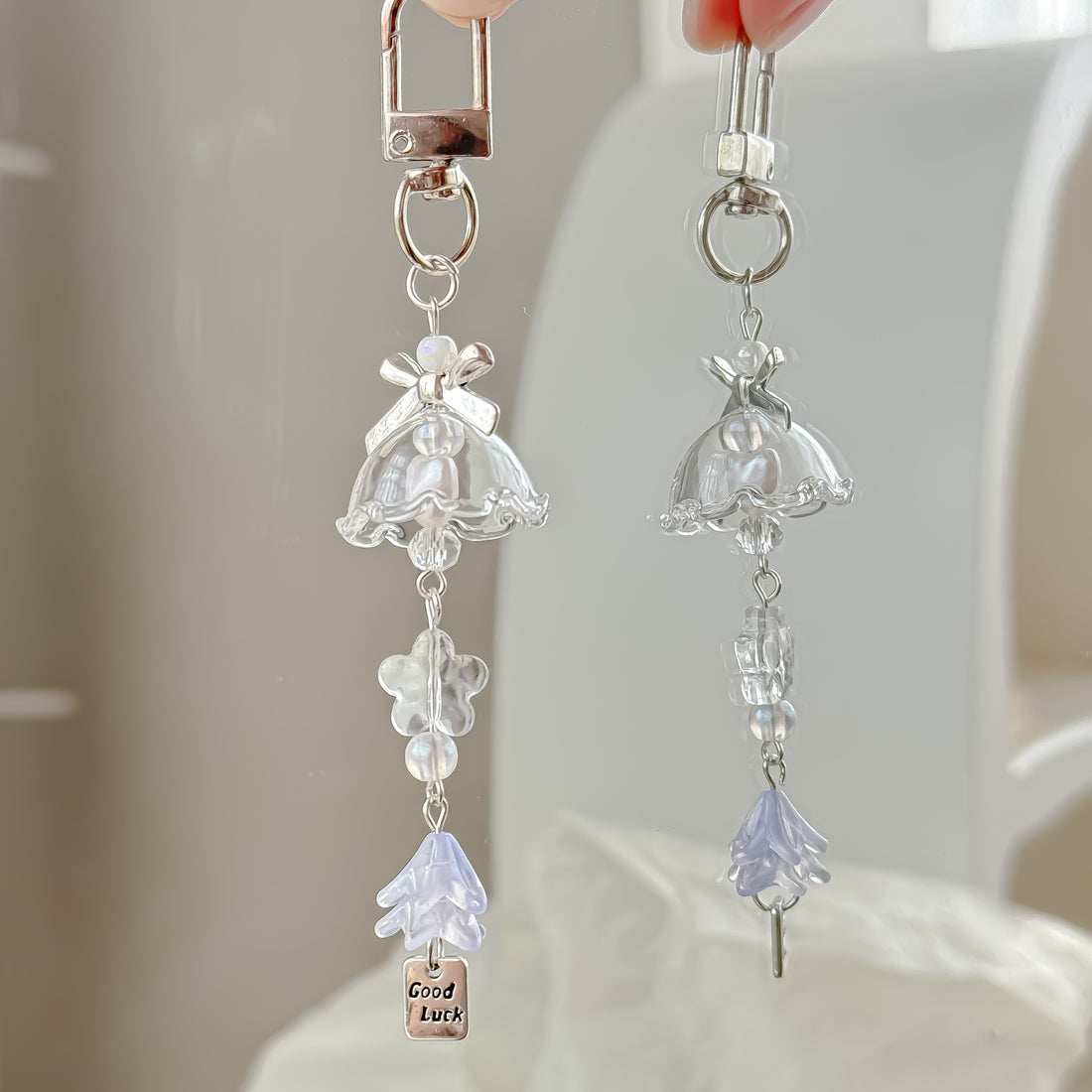 Minimalist White Wind Chime Phone Charm DP25C909