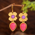 Geometric Cubic Zirconia Earrings - DippedShop Wholesale - #7603