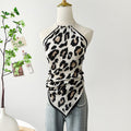 Painting Pleated Beads Scarf Halter Camisole MK2BW6W6NSI23