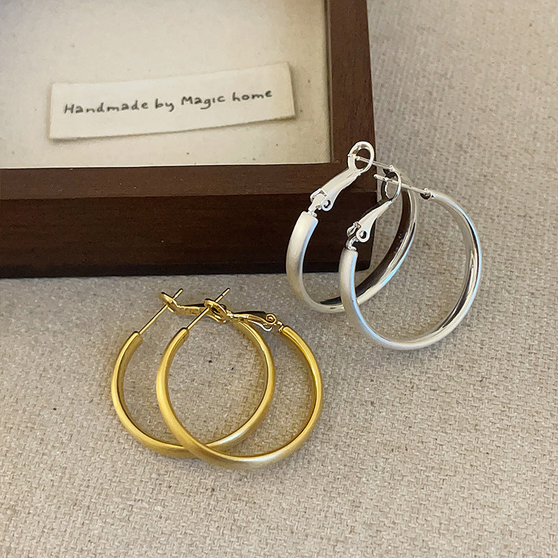 Large Circle Hoop Earrings - DippedShop Wholesale - #3107
