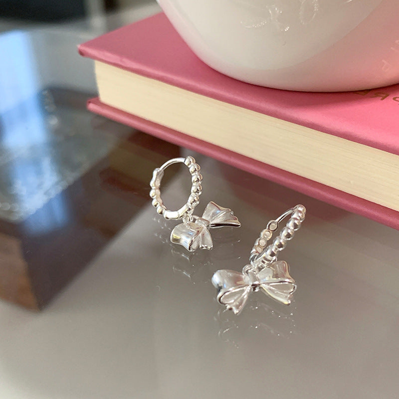 Bow Knot Huggie Earrings - DippedShop Wholesale - #6339