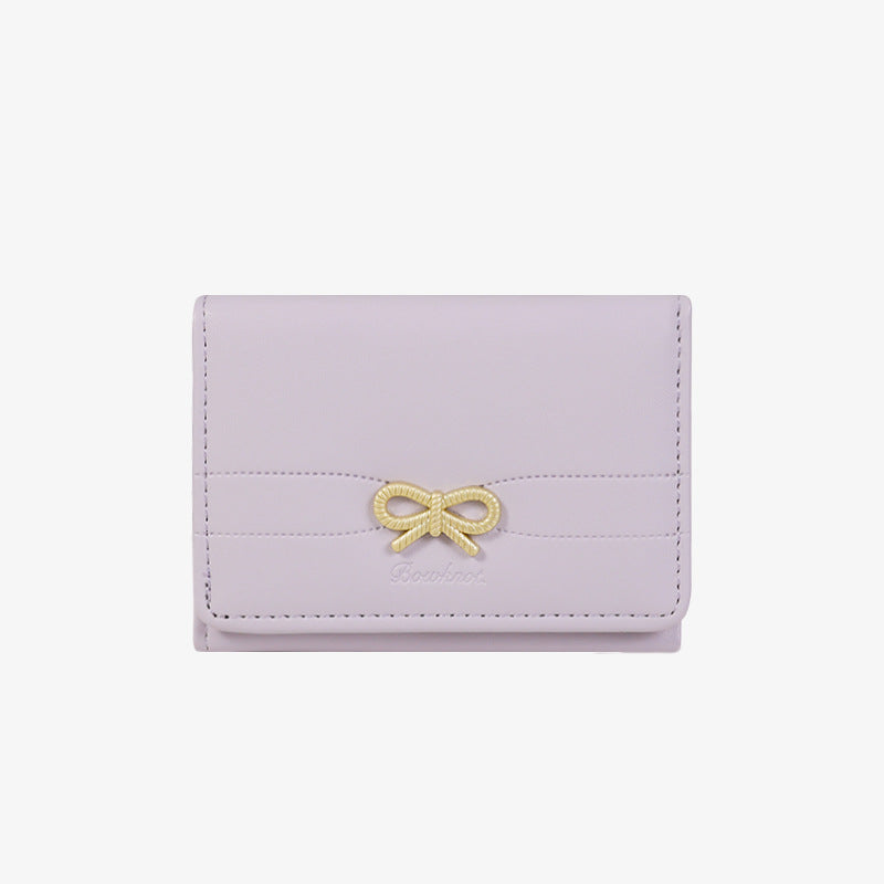 Cute Bow Knot Trifold Credit Card Wallet 6S10BWB92