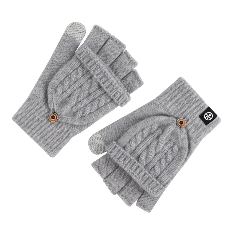 Convertible Flap Fingerless Mittens - DippedShop Wholesale - #5075