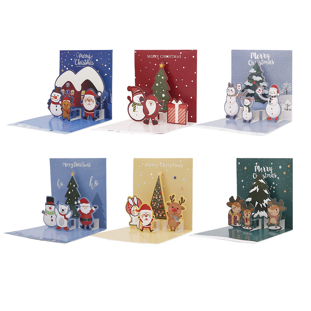 Creative Christmas 3D Pop Up Greeting Card DP25H493