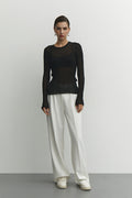 See Through Knit Top - DippedShop Wholesale - #3923