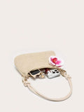 Trendy Straw Woven Beach Shoulder Bag 6W10BBG2376