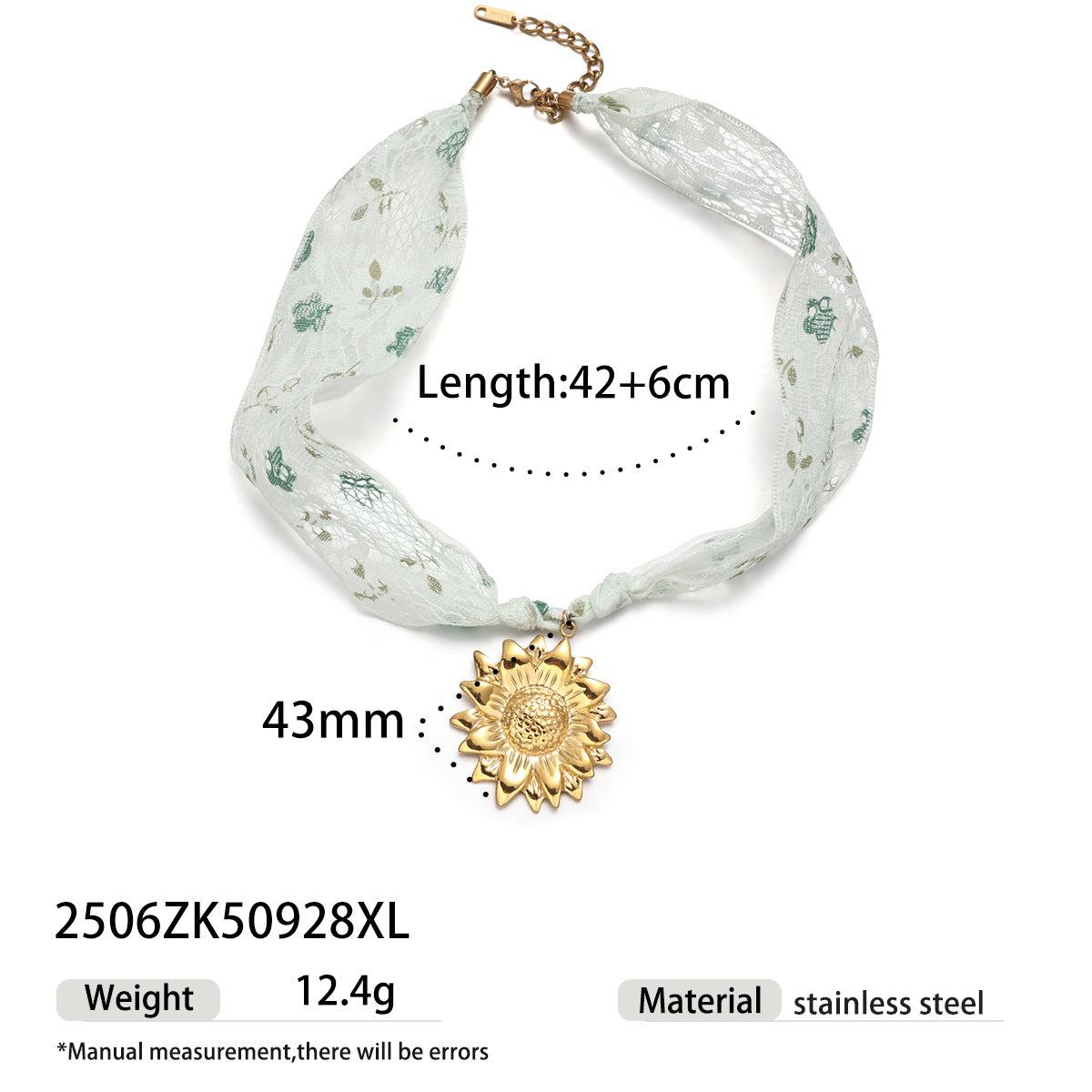 Lace Starfish Pendant Necklace - DippedShop Wholesale - #3571