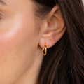 Minimalist Gold Plated Hoop Earring 6W6JER574