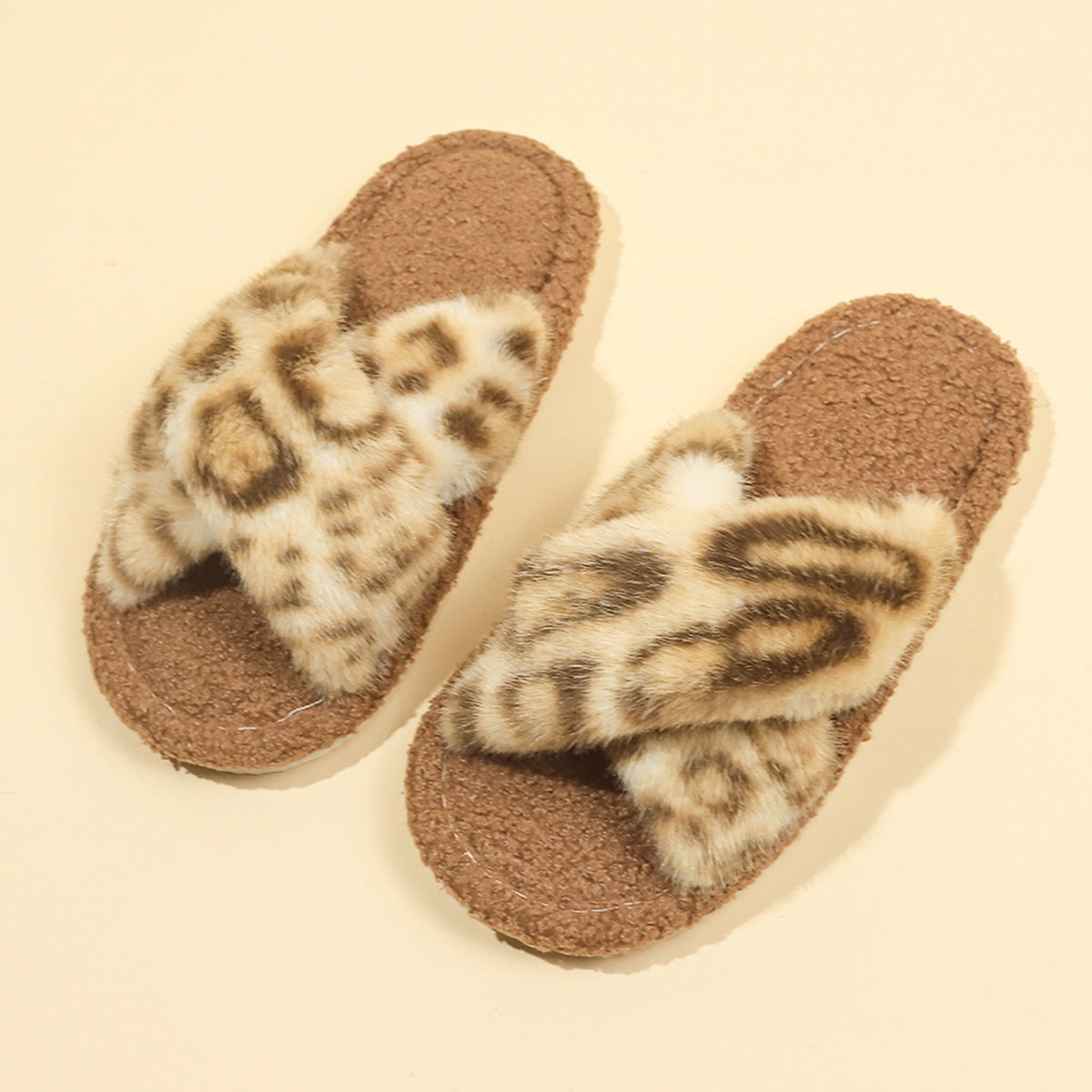 Plush Non-Slip Slide Slippers - DippedShop Wholesale - #6371