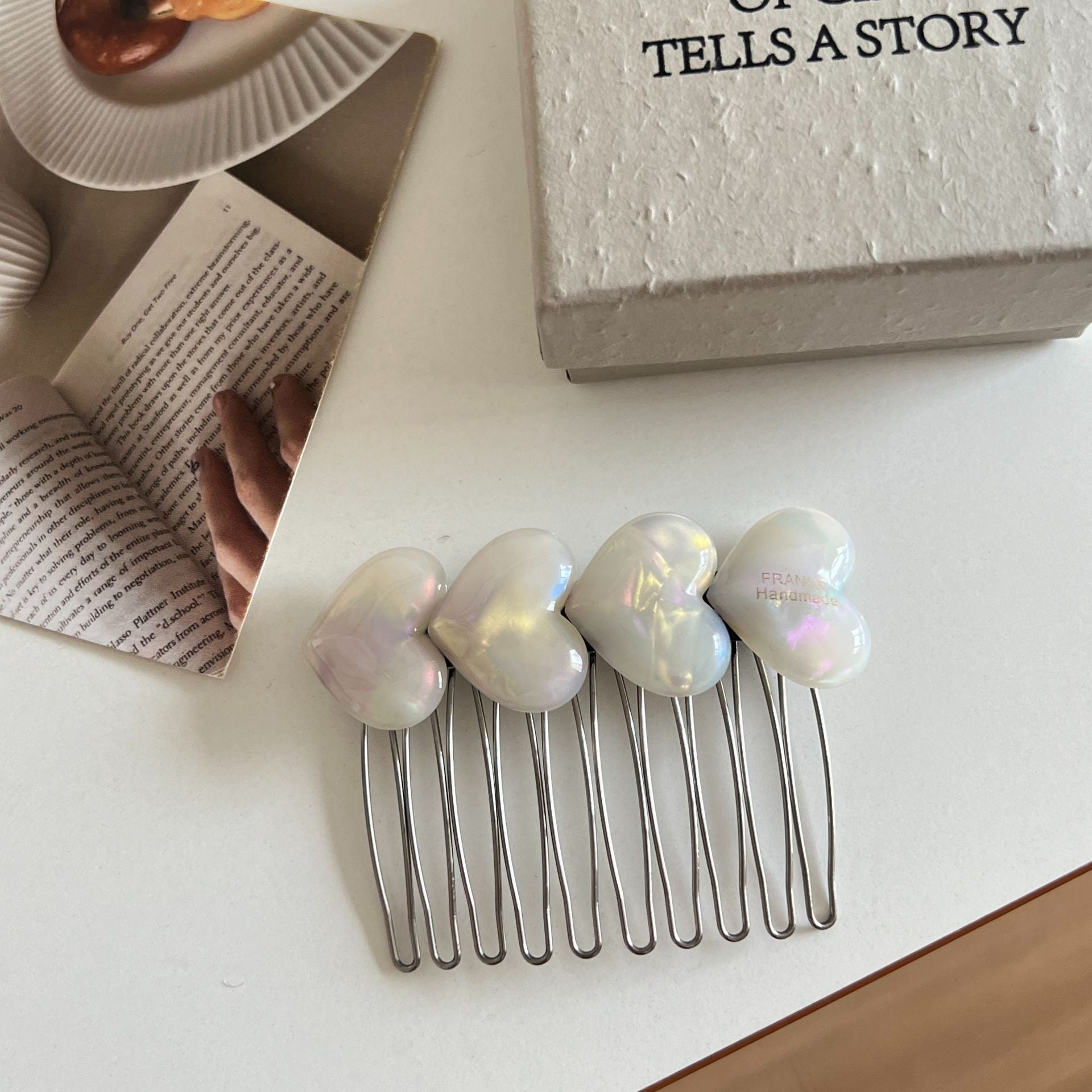 Heart-shaped Hair Comb Clip MK2MBEP6W6HPN13