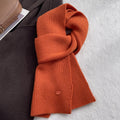 Solid Color Wool Blend Warm Knit Scarf 6W6NSC69