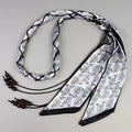 Retro Paisley Print Rope Braided Scarf Belt 6W6JBT131