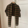 Striped Knit Scarf Shawl - DippedShop Wholesale - #2627