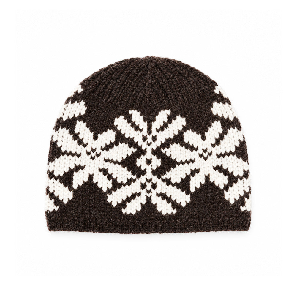 Snowflake Jacquard Knit Beanie - DippedShop Wholesale - #0851
