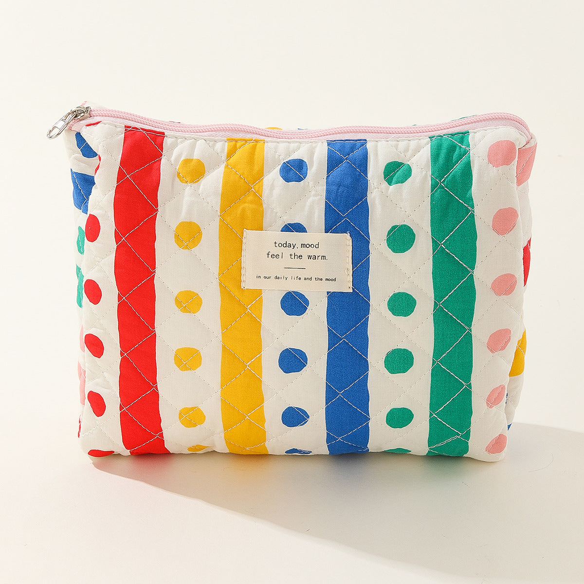 Heart Print Cosmetic Bag - DippedShop Wholesale - #6371