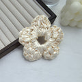 Minimalist Solid Color Stain Floral Scrunchies 6W6HSR506