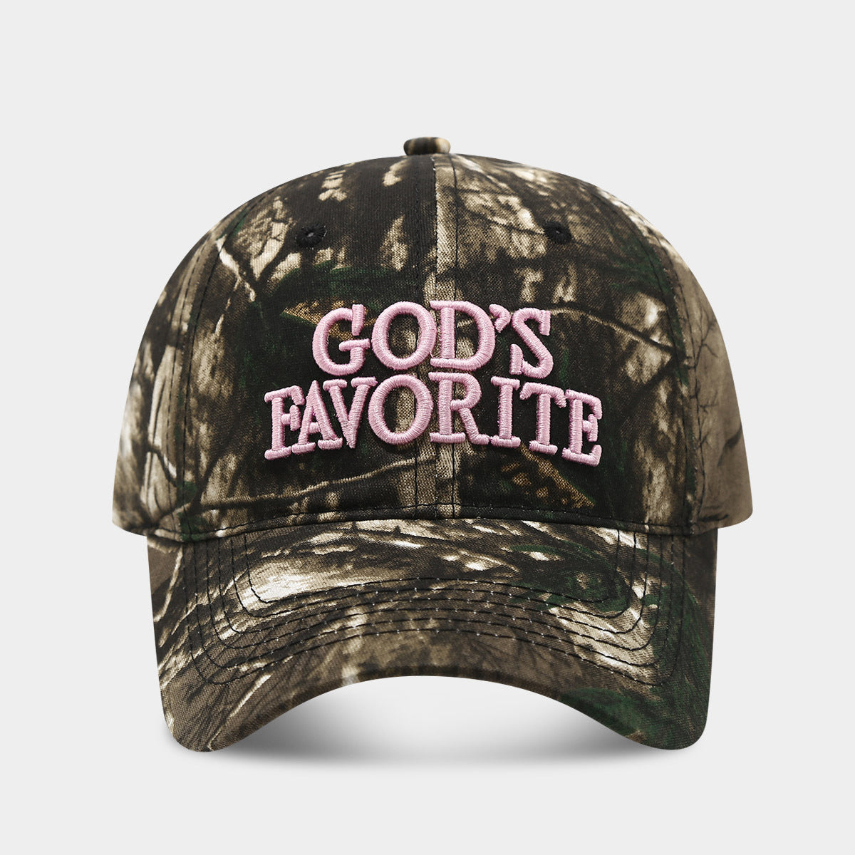 Retro Distressed Camo Embroidery Baseball Cap 8BK6HAT194L