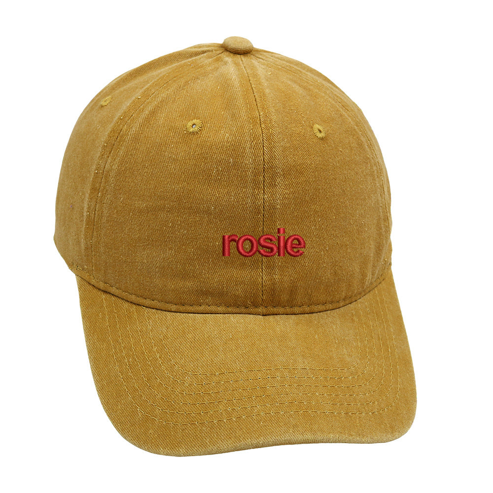 Vintage Washed Letter Embroidered Baseball Cap DP25E409
