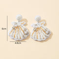 Pearl Shell Stud Earrings - DippedShop Wholesale - #2435