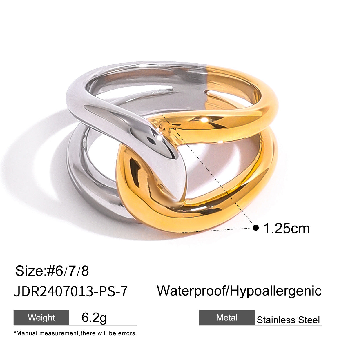 Color Block Statement Ring - DippedShop Wholesale - #5331