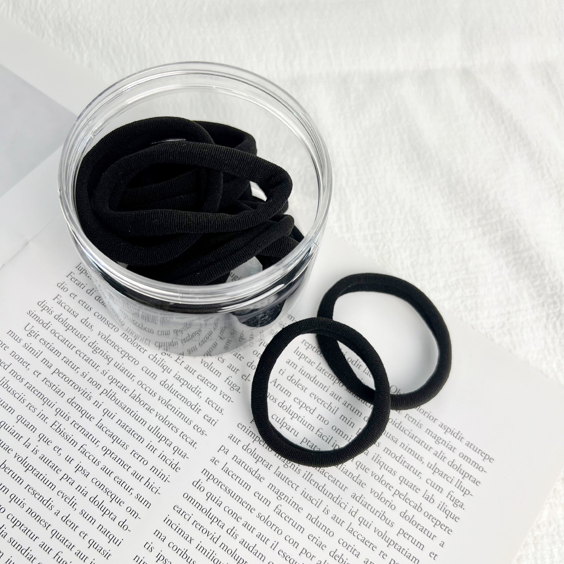 Dopamine Color Block Striped Elastic Hair Tie MK2BW6W6HHT05