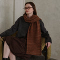 Vintage Gradient Knit Wool Blend Scarf 6W6NSW299