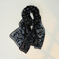 Minimalist Color Block Polka Dots Silk Scarf 6W6NSI224