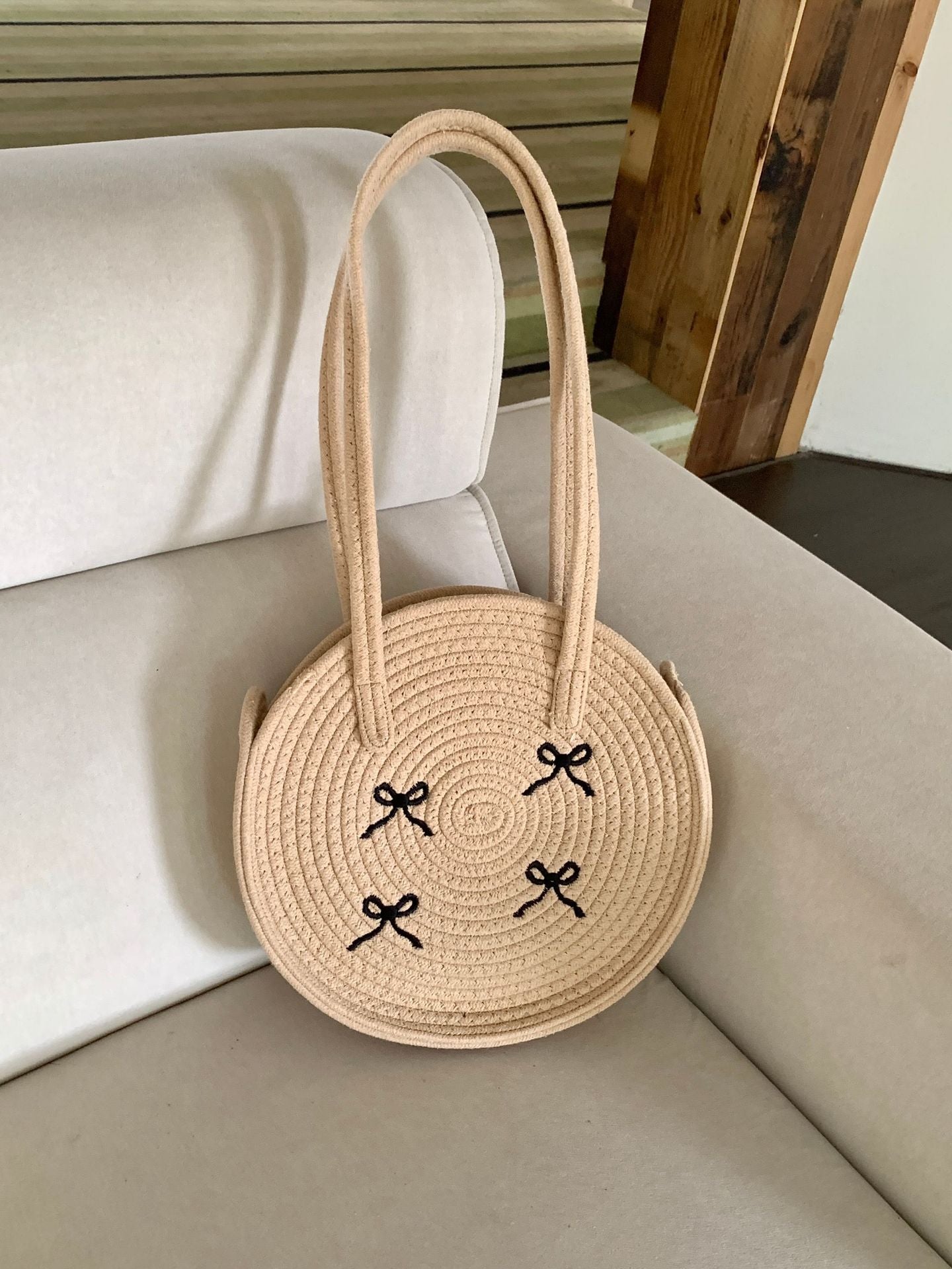 Minimalist Straw Woven Shoulder Bag - DippedShop Wholesale - #4899