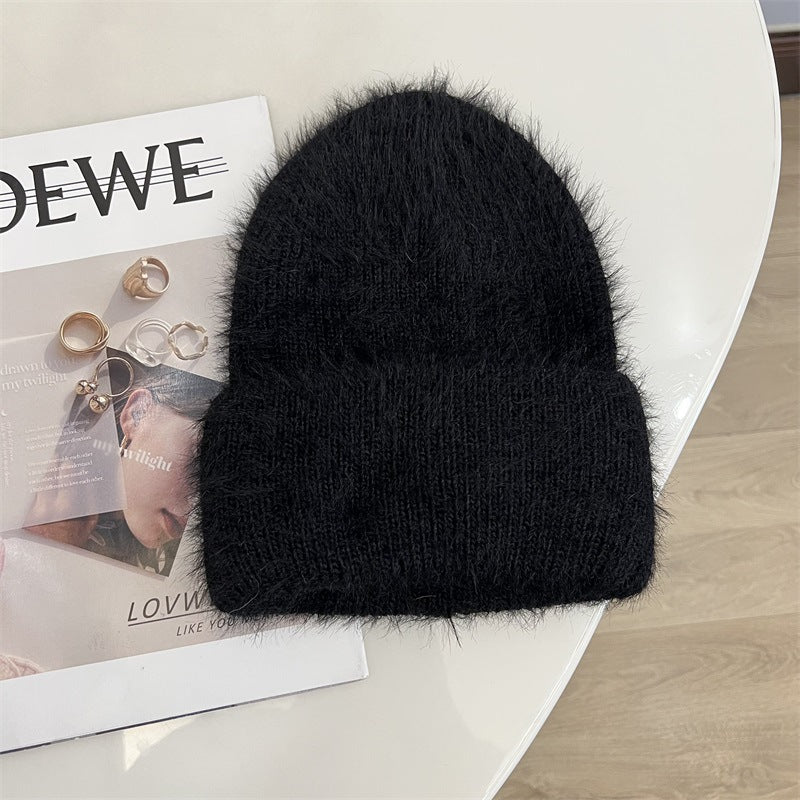 Fluffy Faux Fur Beanie - DippedShop Wholesale - #0739