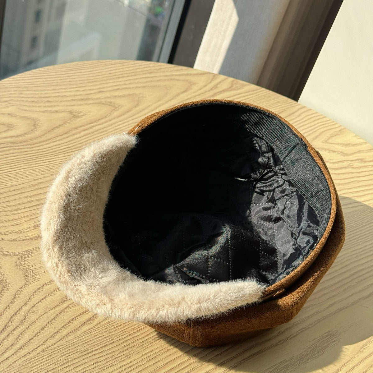 Fur Trim Beret Hat - DippedShop Wholesale - #9283