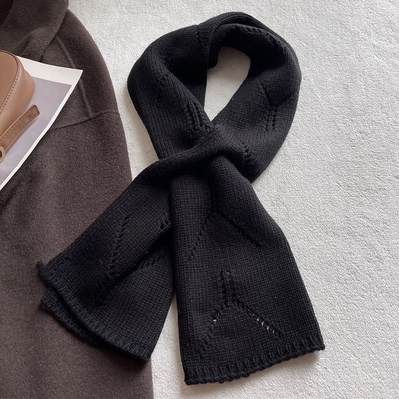 Diamond Fastened Knit Scarf - DippedShop Wholesale - #1763