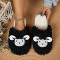 Winter Fluffy Plush Warm Non-Slip House Slippers 6W8FSP236