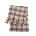 Plaid Fringed Wide Scarf - DippedShop Wholesale - #7283