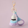 Cute Handmade Crochet Badminton Racket Keychain MK2ZCAS6W10BBC69