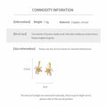 Elegant Enamel Cubic Zirconia Flower Hoop Earrings 6W6JER820