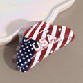 Trendy American Flag Hat Shape Lightweight Hair Clip 8AS6HCP61T