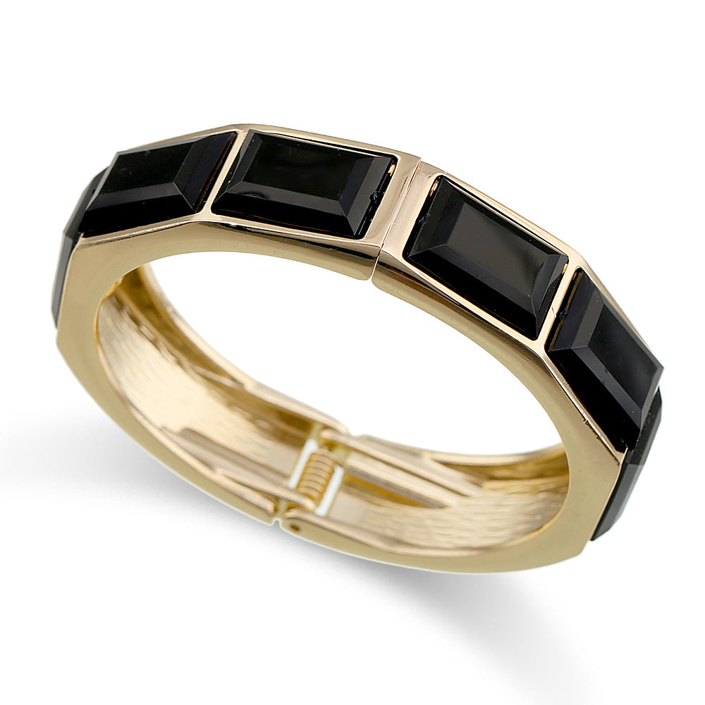 Trendy Wide Enamel Bangle - DippedShop Wholesale - #7843