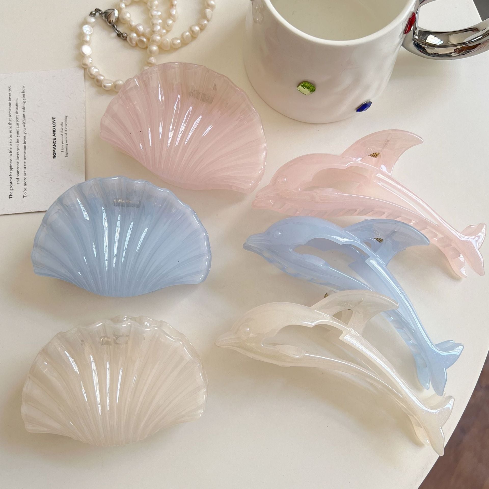Jelly Dolphin Hair Clips - DippedShop Wholesale - #2163