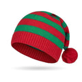 Striped Knit Christmas Beanie - DippedShop Wholesale - #6003