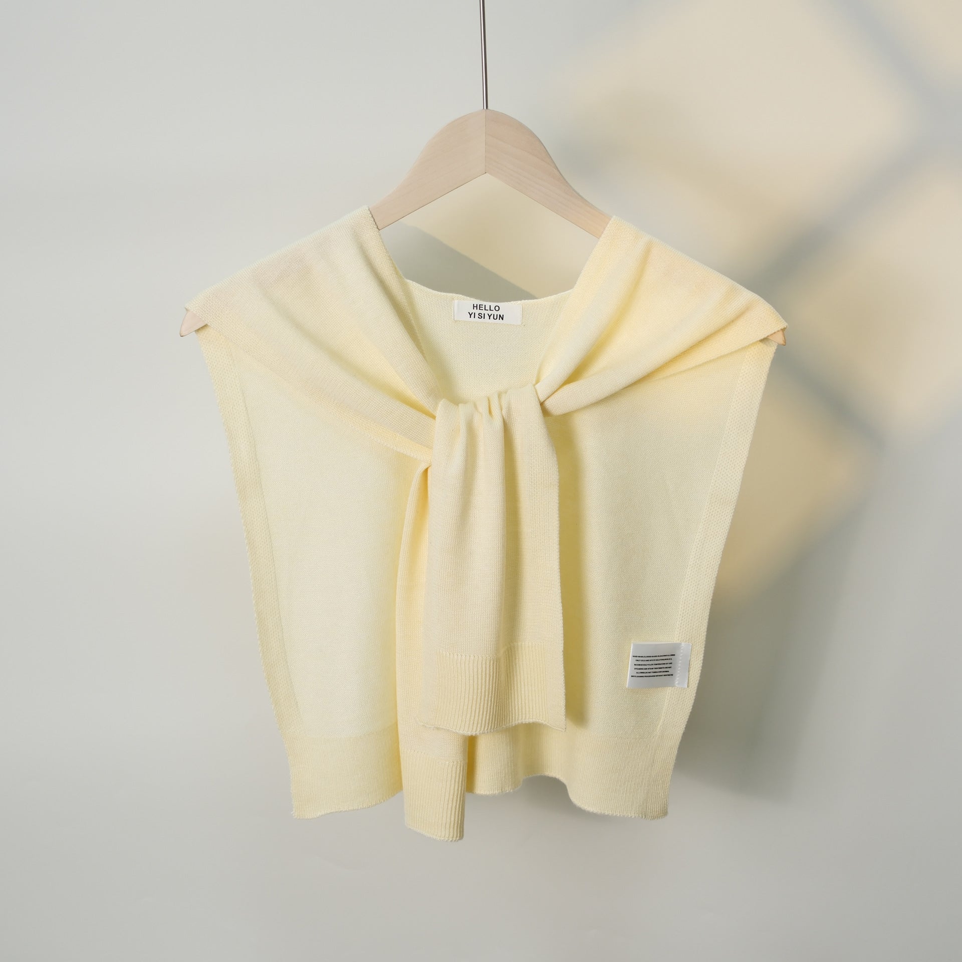 Casual Solid Color Sweater Knit Shawl Wrap 6W6NSC60
