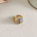 Gold Plated Natural Stone Open - DippedShop Wholesale - #7107