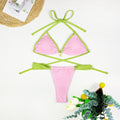 Metal Shell Halter Bikini - DippedShop Wholesale - #7987