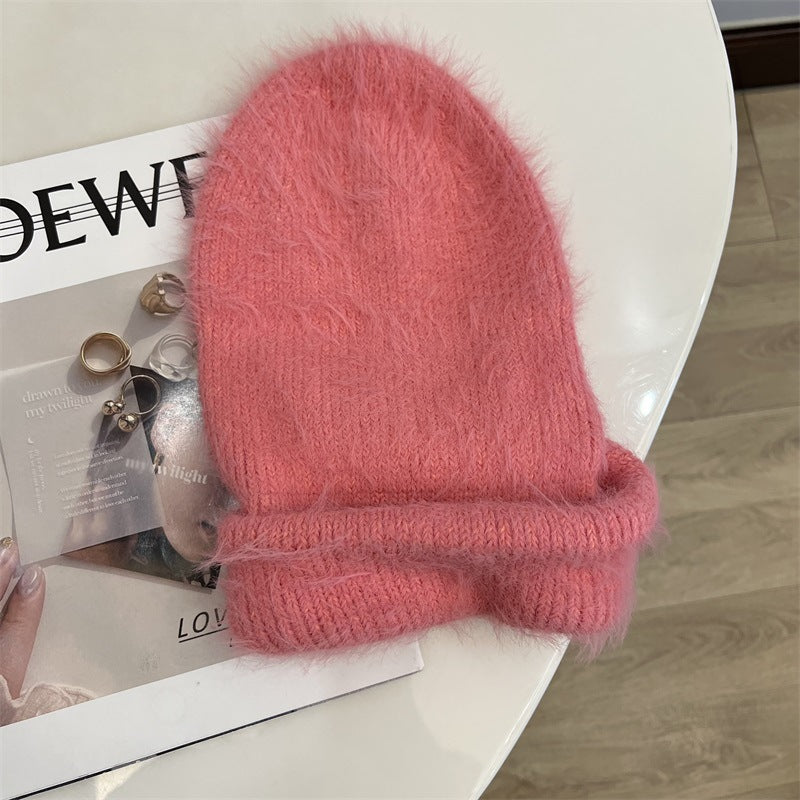 Fluffy Faux Fur Beanie - DippedShop Wholesale - #4579