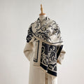 Jacquard Tassel Scarf - DippedShop Wholesale - #3187