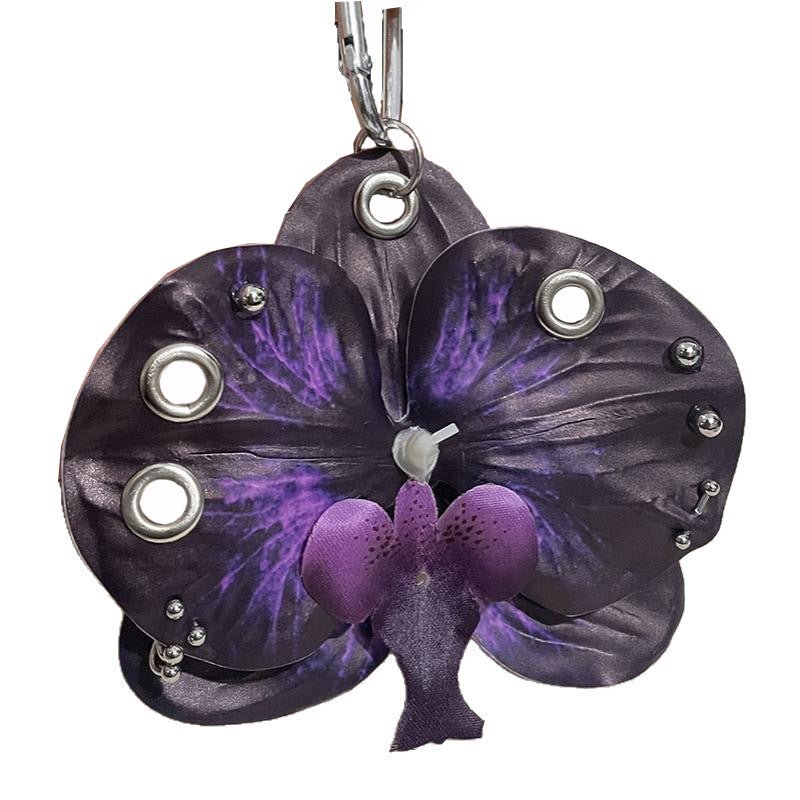 Realistic Phalaenopsis Orchid Keychain Bag Charm 6W10BBC366