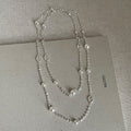 Elegant Pearl Decor Star Pendnat Necklace 6W6JNC671