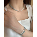 Natural Gemstone Beaded Necklace - DippedShop Wholesale - #3859