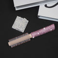 Sparkly Rhinestone Round Barrel Hair Brush 6C5CB159